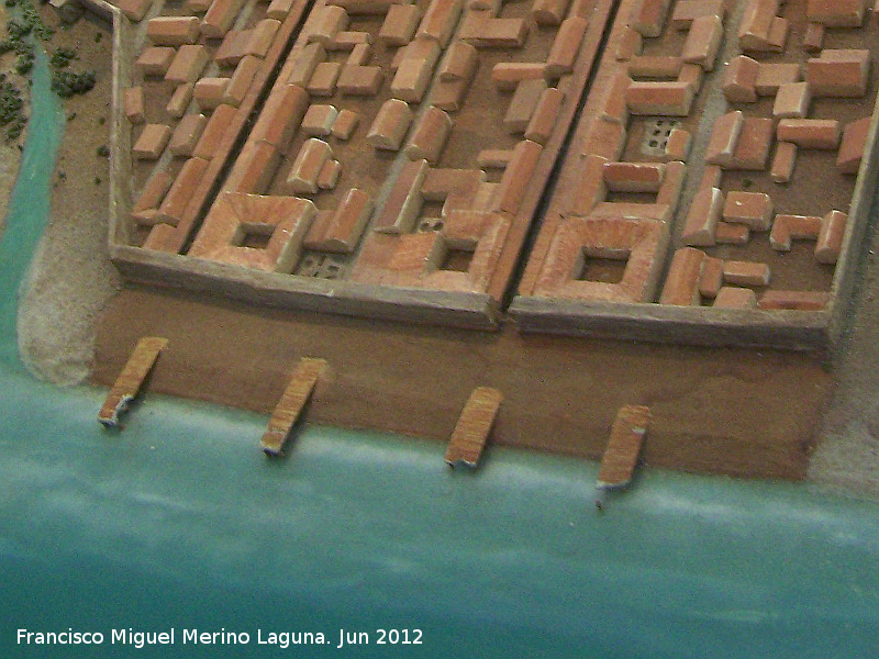 Baelo Claudia. Puerto - Baelo Claudia. Puerto. Maqueta
