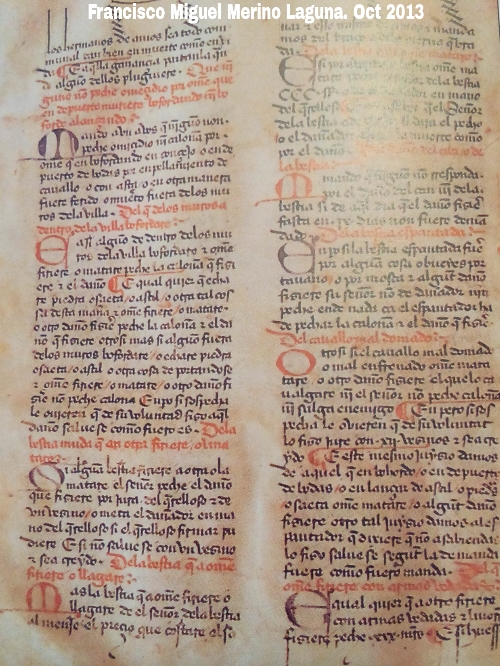 Historia de Iznatoraf - Historia de Iznatoraf. Fuero de Iznatoraf. Archivo Histrico de Jan