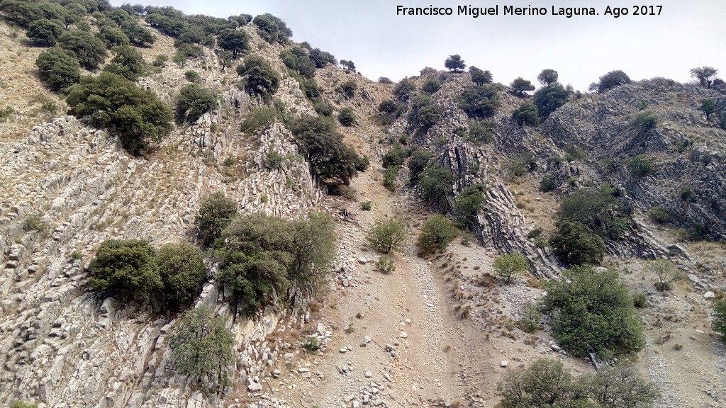 Cerro del Tercero - Cerro del Tercero. Afloramientos de estratos