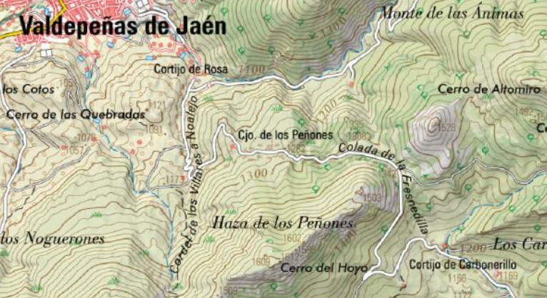 Cortijo de los Pe�ones - Cortijo de los Pe�ones. Mapa
