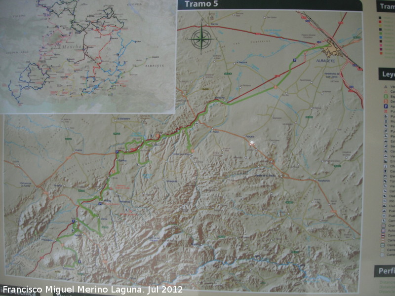 Ruta de Don Quijote. Tramo 5 - Ruta de Don Quijote. Tramo 5. Mapa