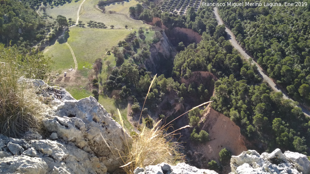 Salto de la Brincola - Salto de la Brincola. Altura desde la parte alta