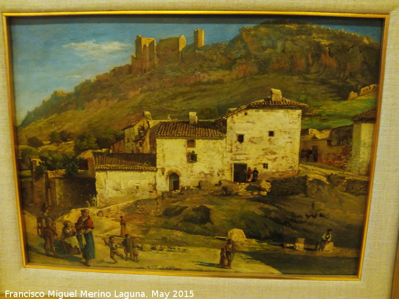 Castillo de Santa Catalina - Castillo de Santa Catalina. Cuadro de Genaro Gimnez de la Linde 1879. Museo Provincial