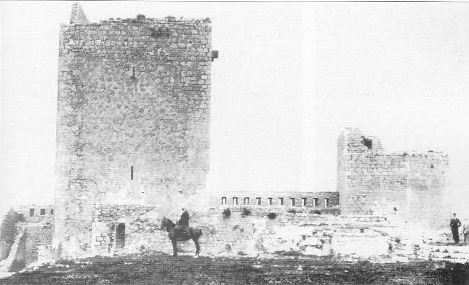 Castillo Nuevo de Santa Catalina - Castillo Nuevo de Santa Catalina. 1910. Probablemente el que est a caballo fuera su propietario, Manolito Ruiz.