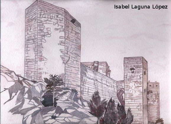 Castillo Nuevo de Santa Catalina - Castillo Nuevo de Santa Catalina. Dibujo de Isabel Laguna Lpez