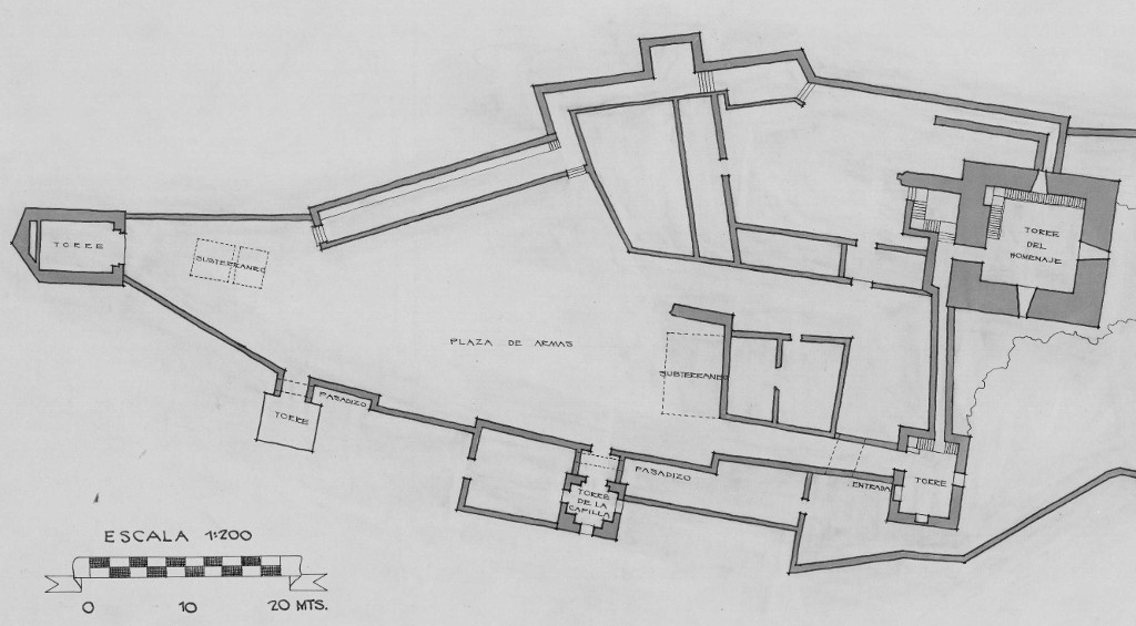 Castillo Nuevo de Santa Catalina - Castillo Nuevo de Santa Catalina. Plano. IPCE 1962