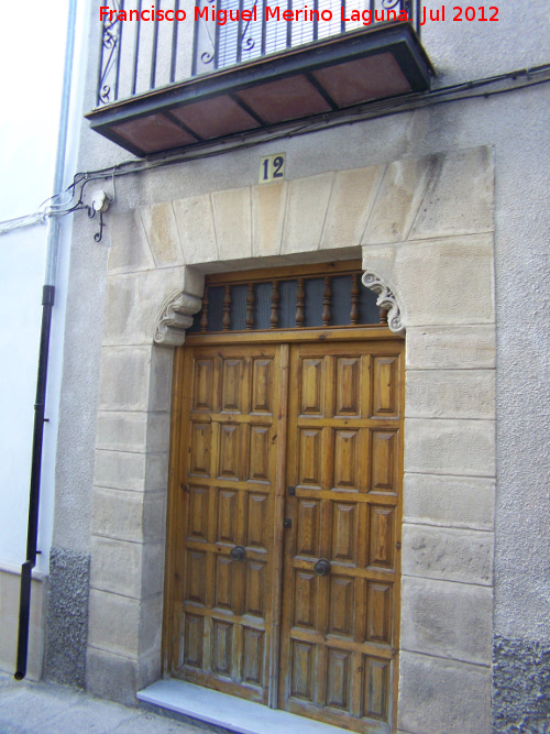 Casa de la Calle Condestable Dvalos n 12 - Casa de la Calle Condestable Dvalos n 12. Portada