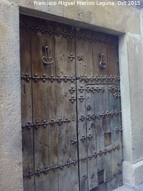 Casa del Callejn de Ventaja n 4 - Casa del Callejn de Ventaja n 4. Puerta de clavazn