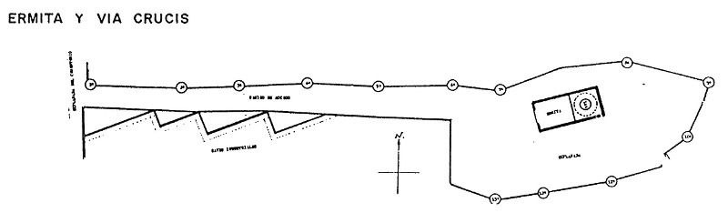 Ermita del Calvario - Ermita del Calvario. Plano del Va Crucis