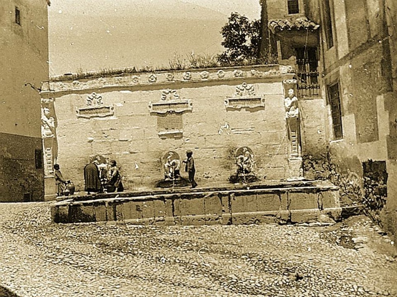 Fuente de Los Caos - Fuente de Los Caos. Foto antigua