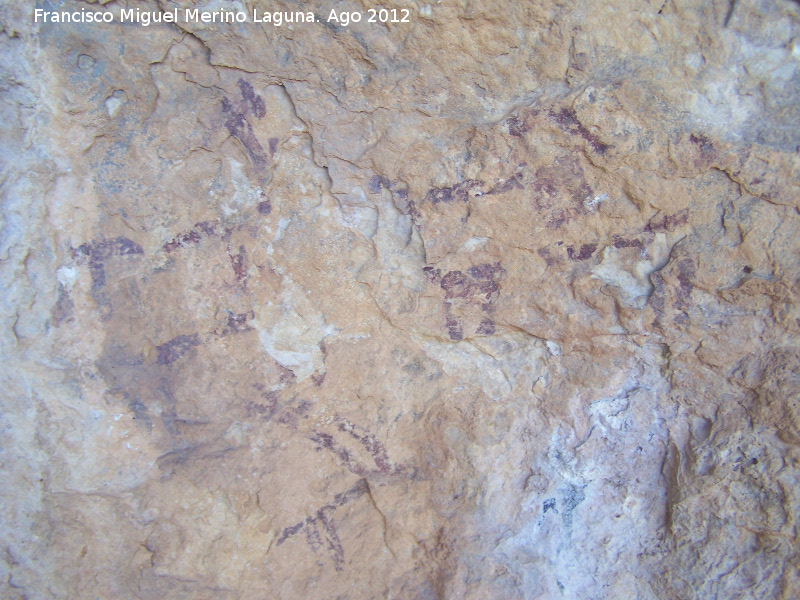 Pinturas rupestres de la Tinada del Ciervo I Abrigo I - Pinturas rupestres de la Tinada del Ciervo I Abrigo I. Cabras