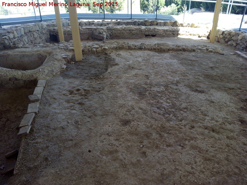 Villa romana de El Ruedo - Villa romana de El Ruedo. Una de las estancias del dminus