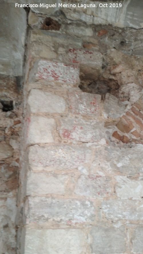 Baos rabes del Naranjo - Baos rabes del Naranjo. Muro