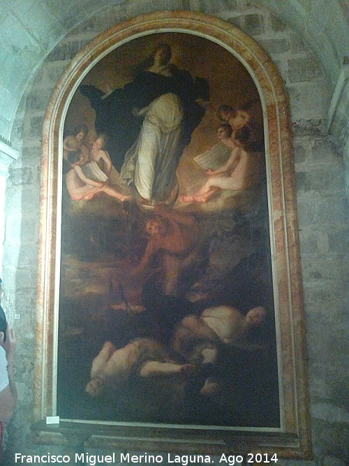 Iglesia de la Santa Cruz - Iglesia de la Santa Cruz. Inmaculada Concepci�n de Sebasti�n Mart�nez. Museo de la Catedral de Ja�n