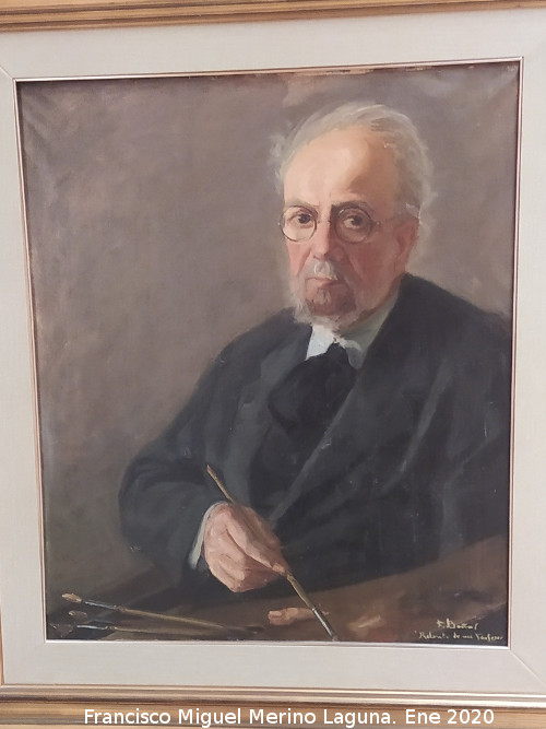 Francisco Ba�os Martos - Francisco Ba�os Martos. Retrato de mi profesor. 1950. Museo Provincial de Ja�n