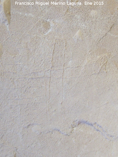 Oratorio visigodo de La Muela - Oratorio visigodo de La Muela. Cruz