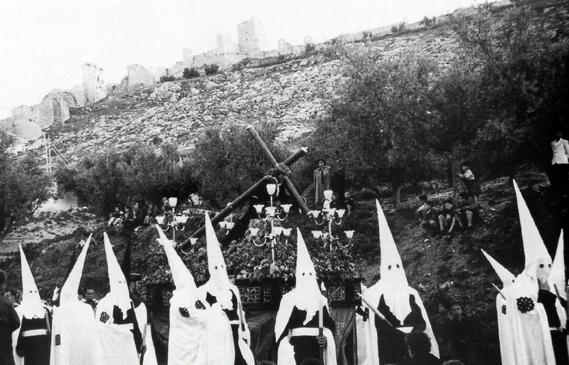 Muralla de Jan. Torren de Vendrines - Muralla de Jan. Torren de Vendrines. Antes de reconstruir. Foto 1949