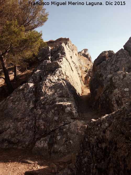 Cerro de Santa Catalina - Cerro de Santa Catalina. Paso en la ladera sur