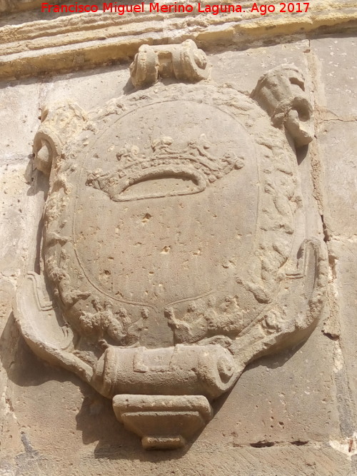 Fuente de San Pablo - Fuente de San Pablo. Escudo izquierdo