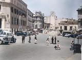 Plaza de San Francisco. Foto antigua coloreada