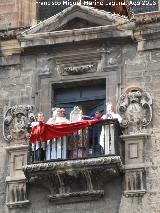 Santo Rostro. Obstensin del Santo Rostro en el Balcn de la Fachada Gtica