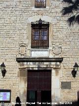 Palacio de Villardompardo. Portada del palacio