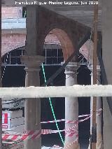 Patio en la reconstrucción Palacio del Conde-Duque. Patio en la reconstrucción