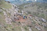 Oppidum de Giribaile. Cueva Santuario. Al comienzo de su excavacin