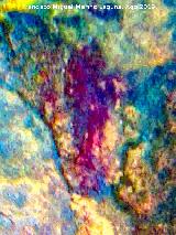 Pinturas rupestres de la Cueva de Ro Fro. Tratada con Dstretch