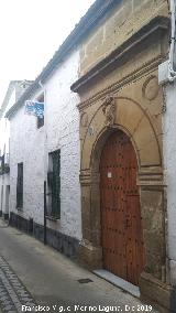 Casa de la Calle Horno Mu�oz n� 11. Fachada