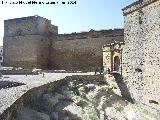 Castillo de Sabiote. Puerta de entrada. Puente levadizo