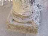 Castillo de Sabiote. Patio de Armas. Basa