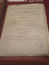 Historia de Jimena. Expediente de matriculaci�n del Hispano Suiza J-1055 en Jimena 1923. Archivo Hist�rico Provincial