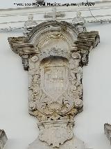 Arcos de la Frontera. Escudo de la ciudad en el P�sito