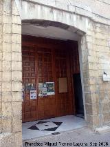 Iglesia de San Juan Bautista. Cuando se mand la puerta a reconstruir