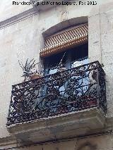 Casa de la Calle Yanguas Jimnez n 21. Balcn