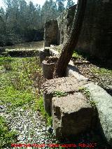 Molino de las Acenas. Entradas de agua