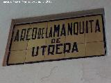 Arco de la Manquita de Utrera. Placa