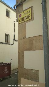 Calle Chirinos. Placa