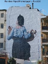 Mar�a Bellido. Grafiti en Bail�n