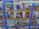 Paseo de los Adoquines. Azulejos del Quijote