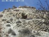 Casas Cueva de Galera. En la Zona II de la Necrpolis Ibrica de Ttugi