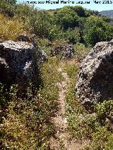 Escalera tallada de Mirabueno. 