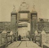 Castillo de San Sebasti�n. Foto antigua de la Puerta. Foto Archivo General Militar de Madrid