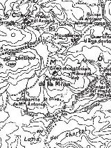 Pinturas rupestres de la Cueva de la Mina. Mapa de Breuil