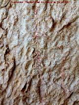 Pinturas rupestres del Arroyo de Tscar I Grupo I. Posible antropomorfo golondrina
