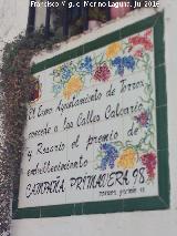 Calle Calvario. Premio