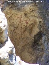 Pinturas rupestres de la Cueva del Sureste del Canjorro. 