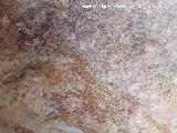 Pinturas rupestres de la Cueva de los Molinos. Pinturas de la pared izquierda