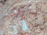 Pinturas rupestres de la Cueva de los Molinos. Figura in�dita de la izquierda